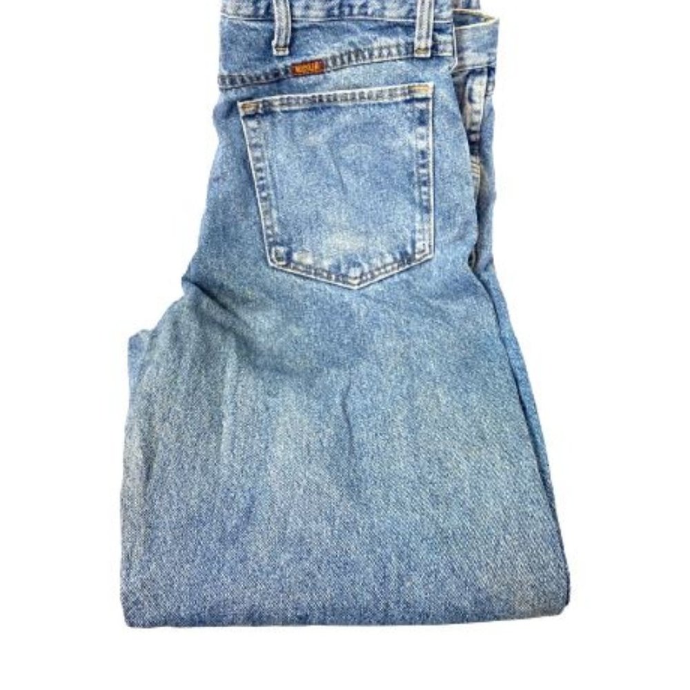 Rustler Mens  Blue Jeans Straight Leg Size 34 X 30 100% cotton